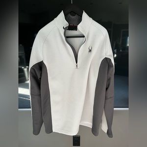 Spyder grey outbound half zip thick sweatshirt size large men’s